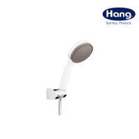 ฝักบัวอาบน้ำสีขาว+สายโครเมี่ยม HANG  HS-534WH