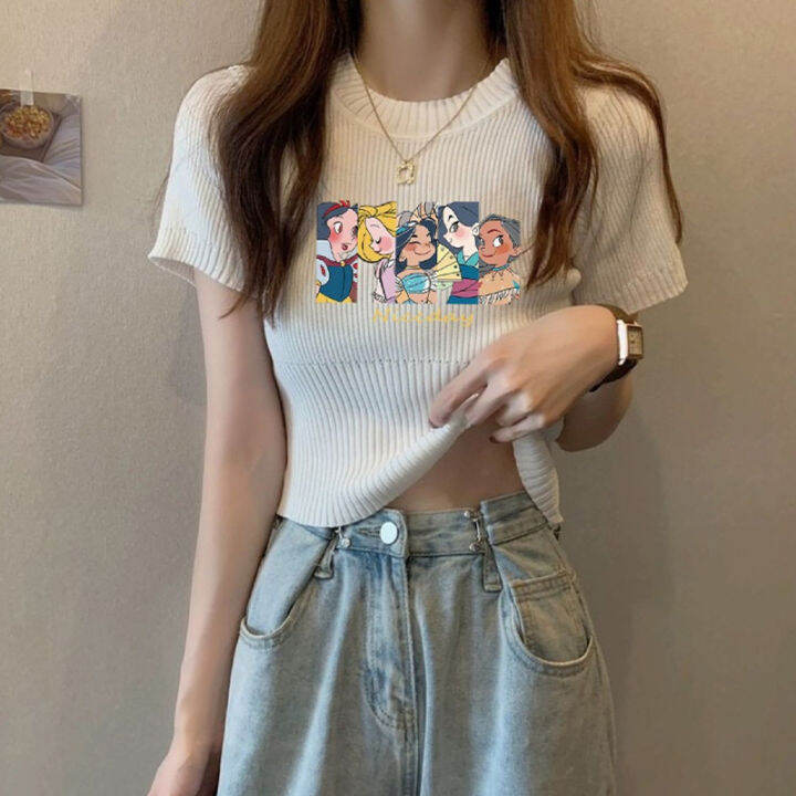 White casual crop on sale top