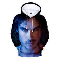 Sudadera con capucha de The Vampire Diaries para hombres y mujeres, sudaderas con capucha casuales, jersey con capucha, Tops geniales