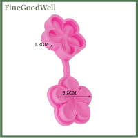 FineGoodWell 3D Vivid Plum Blossom ซิลิโคน fondant เค้กแต่งงานช็อกโกแลตตกแต่งแม่พิมพ์