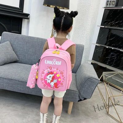 【hot sale】☇◕ C16 Childrens schoolbag boys and girls kindergarten cartoons backpack little pony school bag