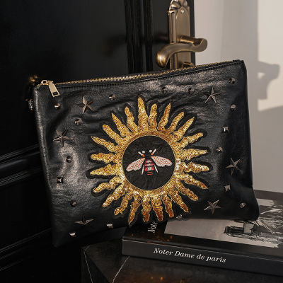 Fashion Skull Clutch Bags Women Handbag Designer IPad Bags for Women 2022 Brands PU Leather Envelope Shoulder Bag Phone Purses