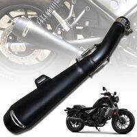 ท่อสูตร สีดำด้าน สำหรับฮอนด้ารีเบล EXHAUST PIPE SLIP ON FOR HONDA REBEL CMX 300 500 1100 ปี 2017-2023