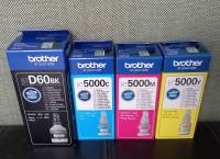 Brother BT-D60BK+BT-5000C/M/Y ชุดรวม4 กล่อง4สี แท้ศูนย์ Brother รุ่น DCP-T300/T500W/T700W, MFC-T800W