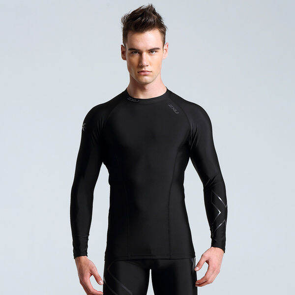 เสื้อรัดกล้ามเนื้อ-2xu-men-compression-black-black