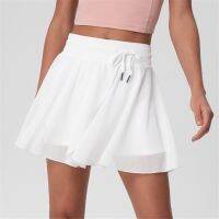 New Sports Tennis Mini Skirts Womens Summer Running Golf Volleyball Yoga Shorts High-Waist Mesh Breathable Fitness Dance Skorts Towels