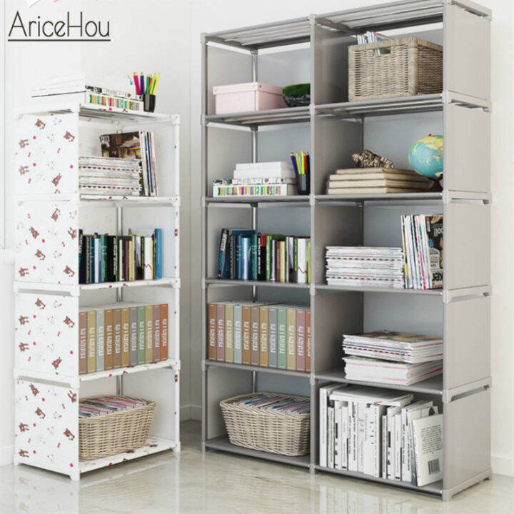 diy-simple-ชั้นวางหนังสือ-multi-layer-bookcase-ประกอบง่ายเด็ก-debris-rack-ชั้นวาง-creative-ชั้นวางหนังสือเครื่องเขียน-organizer