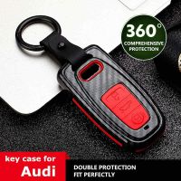 wenminr New Carbon fiber ABS Matte Car Key Cover Case For Audi A1 A3 A4 A5 A6 A7 A8 Quattro Q3 Q5 Q7 2009 2010 2011 2012 2013 2014 2015