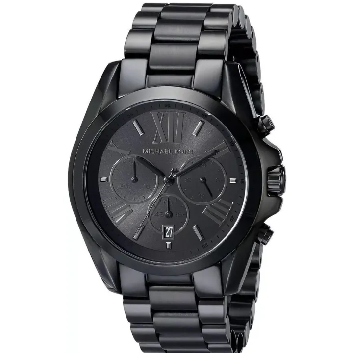 Original Design w Serial Number Michael Kors MK5550 Bradshaw Black Tone  Chronograph Sport w Black Dial Unisex Watch complete with Paper bag, Box,  Manual and w 2-year warranty by POWER E-SHOP |