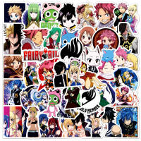 Toystoreshop 100PCS สติกเกอร์ Fairy Tail Aesthetic อะนิเมะสติกเกอร์เครื่องเขียนโน้ตบุ๊คกระเป๋าเดินทางแล็ปท็อปรถจักรยานยนต์ Graffiti DIY ของเล่นเด็ก