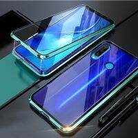 【ร้อนแรงใหม่】สำหรับ Huawei Y9ไพรม์2019แม่เหล็กสองกระจกด้านข้าง2 In 1การดูดซับกล่องโลหะกรอบอลูมิเนียมอารมณ์คู่เคสแบบพับปิดได้ป้องกันแรงกระเทือนที่สวยงาม