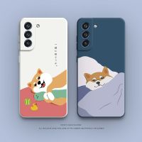 [On1ine 3C Digital} Funda กรณีการ์ตูนสำหรับ Samsung Galaxy S20 S21 FE S22 Plus Ultra S22Plus S21Ultra S20FE S21FE 5G ซิลิโคน Shiba Inu ครอบคลุม