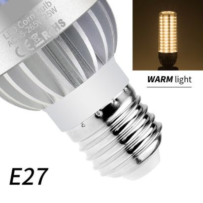 E27หลอดไฟข้าวโพด LED กำลังแรงสูงพัดลมหลอดไฟ LED อลูมิเนียม220V โคมไฟ LED 25W 35W 50W หลอดสำหรับเทียนไฟฟ้า110V E26พัดลมระบายความร้อนเปลวไฟไม่กระพริบไฟ5730