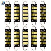 10PCS Festoon C5W Led Rigid Loop 44MM Dome Map Light Car Bulbs 12VDC 4014 4410 561 567 562 License Plate Lamp White Interior