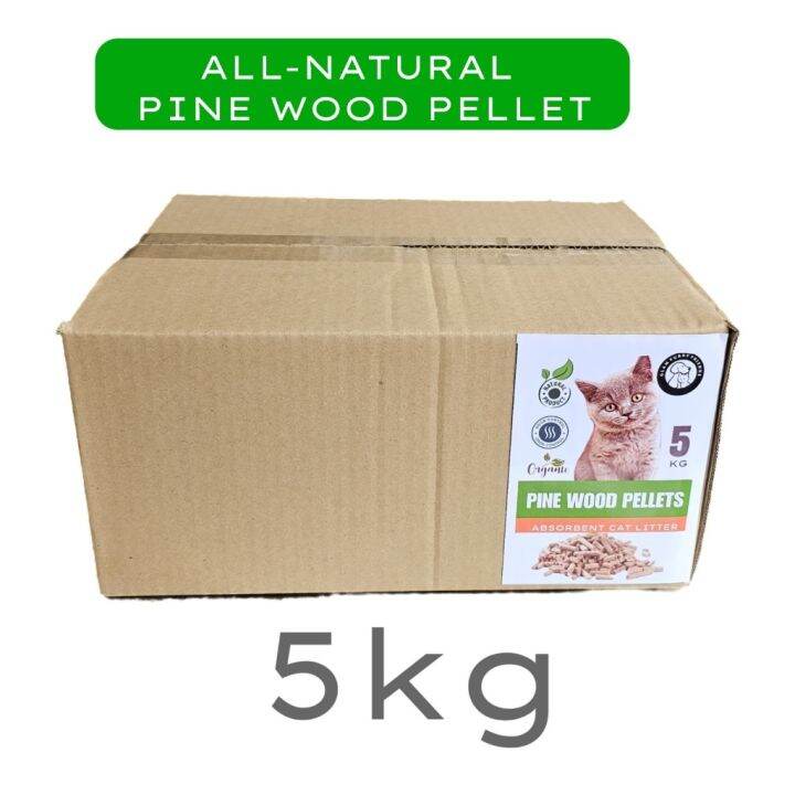 [Authentic quality] ☞ 5KG /12.5 liters ORGANIC NATURAL PINE WOOD PELLET
