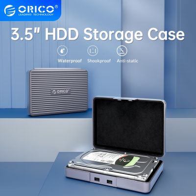 ORICO กล่องป้องกัน HDD 3.5นิ้วกันน้ำ3.5 ที่เก็บข้อมูลแบบหลายดิสก์กล่องใส่เอชดีดีสำหรับฮาร์ดไดรฟ์3.5กับการออกแบบฉลาก