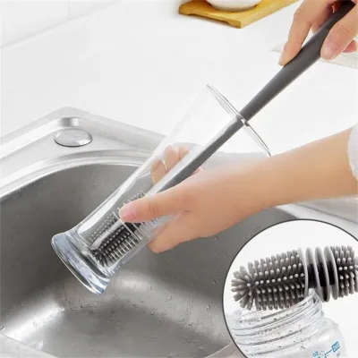 【CC】✇✵●  Household Silicone Bottle Cleaning Products Gray Wholesale Multifunctional
