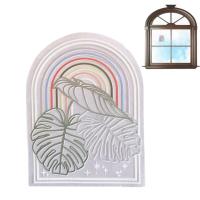 Rainbow Window Decal Window Static Sticker Car Clings Anti-Collision Sparkling Non-Adhesive Window Decals Protects Birds From Window Collisions competent