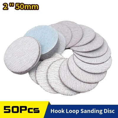 50PCS 2 Inch 50mm Sanding Discs Hook &amp; Loop White Dry Grinding Sandpaper 60 to 10000 Grit for Polishing Grinding Cleaning Tools