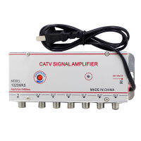 23468 Way 2030dB CA Digital Cable Box Antenna Indoor Signal Amplifier 220V 5060Hz Adjustable Gain