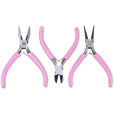 1 Set Jewelry Pliers DIY Jewelry Tool Kit for Jewelry Making DIY Round Nose Plier Wire Cutter Plier Side Cutting Plier