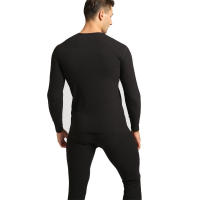 Qiuyi long trousers mens velvet thickening high-necked autumn middle-aged electric thermal underwear