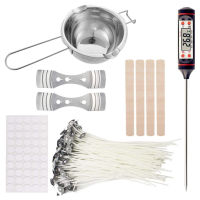 Candle Making Kit Easy Operation DIY Candle Craft Tools with Melting Pot, 50*Candle Wick, ThermometerCandle holder Festoon