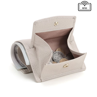 Explosions Leather Ladies Wallet Short Japanese-style Financial Cloth Ins Soft Leather Change Bag Rfid Small Purse Womens