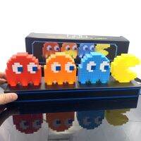 ไฟไฟ LED กลางคืน Pac Man น่ารักไฟตกแต่งห้องของเล่นมีเสียง Lampara โคมไฟผี Pakkuman Luminaria Pixel กินถั่วของขวัญคริสต์มาสนีออน