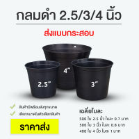 กระถางพลาสติก กระถางดำ กระถางต้นไม้ ขนาด 2.5 นิ้ว / 3 นิ้ว / 4 นิ้ว ยกกระสอบ ถูกที่สุด