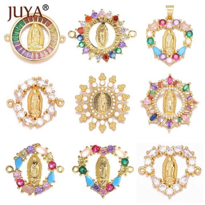 juya-virgin-mary-pendants-christian-connectors-jewelry-making-charms-for-hand-made-womens-bracelet-necklaces-fashion-accessories-diy-accessories-and-o