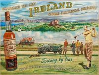 Vintage Jameson Irish Whiskey Ad Reproduction Metal Sign Bar Decor