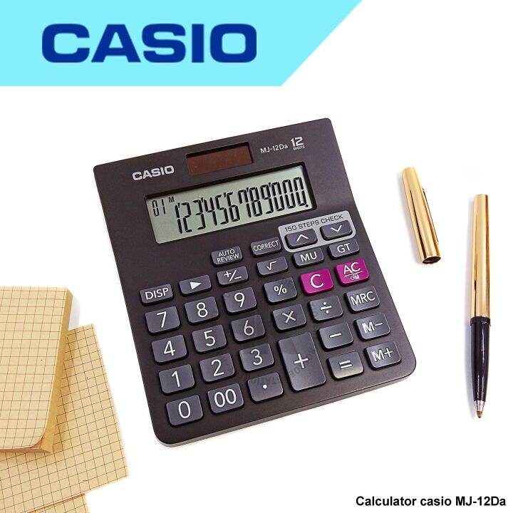 Calculator 12 Digits Check & Correct Casio MJ-12Da | Lazada Indonesia