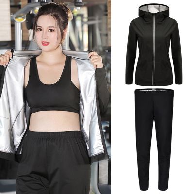 Women Sauna Suit Fitness Weight Loss Sweating Clothes Gym Sportwear Sets Female Quick Dry Slimming Tracksuit