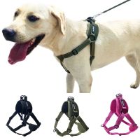 【FCL】✵❣ Dog Harness No Pull Adjustable Reflective Oxford Outdoor Vest Front/Back Leash for Small Medium LargeEasy Walk