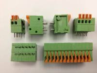 Kf141r 50ชิ้น/ล็อต2.54มม. แผงวงจร Pcb ตัวเชื่อมต่อเข็มแบบโค้ง2/3/4/5/6/7/8/9/10P สปริงบล็อกขั้วต่อทองแดงไร้เสียง