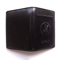 Black Leather US Police Officer Wallets Driving License Bag Badge ID Card Holder Card Holders