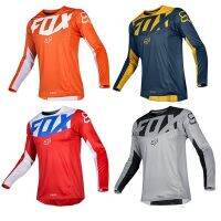 Quick Surrender Hot-Selling fox Head Solid Color Long-Sleeved Cycling Jersey One Piece Customized Off-Road Motorcycle Racing Clothing Comfortable Men