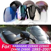 ZZRZX400 ZZR ZX-600รถจักรยานยนต์กระจกหน้าลม D Eflector สำหรับคาวาซากิ ZZR400ZX400 1993-2007 ZZR600ZX600 1993-2004