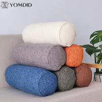 Long Pillow Inner Round Body Cushion Rectangular Sleep Nap Pillow Imitation Cotton Linen Cushion Home Bedroom Accessories