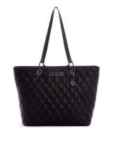 NiceBagOutlet Guess Paladino Quilted Carryall tote bag กระเป๋าสะพายไหล่หนังนิ่มลายตาราง  BB062102-OL