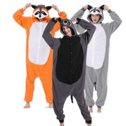 XXL Raccoon Kigurumi Pajamas Adult Onesies For Women One