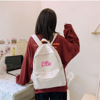 กระเป๋าเป้สะพายหลังเย็บปักถักร้อยส่วนบุคคล,Minimalist Back To School Travel Work Backpack Uni Daily Backpack Weekender Backpack Bag