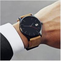 （HOT)2022 Men Quartz Watch Relogio Masculino Military Sport Wristwatch Leather Strap Mens Reloj Complete Calendar Watches Homme Saati