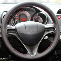 Black Artificial Leather Steering Cover Black Car Steering Wheel Cover for Honda Civic Old Civic 2006-2011