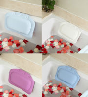 SPA Bath Pillow Bathtub Pillow PVC Neck Bathtub Cushion Soft Headrest Suction Cup Bathtub Pillow Accessories