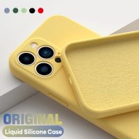 Luxury Liquid Silicone Phone Case For iPhone 11 12 13 14 Pro Max Mini X XR XS SE 6 7 8 PLUS Lens Full Bag Shockproof Back Cover  Screen Protectors