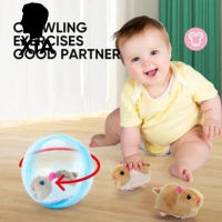XIA# Hamster Running Ball Toy Funny Toddlers Crawling Roll Ball Rolling Cat Teasing Toy