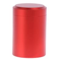 Qian 1x Airtight Proof Container Aluminum Herb Stash Jar Metal Sealed Can Tea Jar