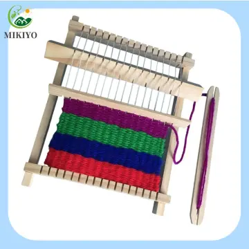 Wooden Weaving Loom Craft Yarn DIY Hand Knitting Machine Kids